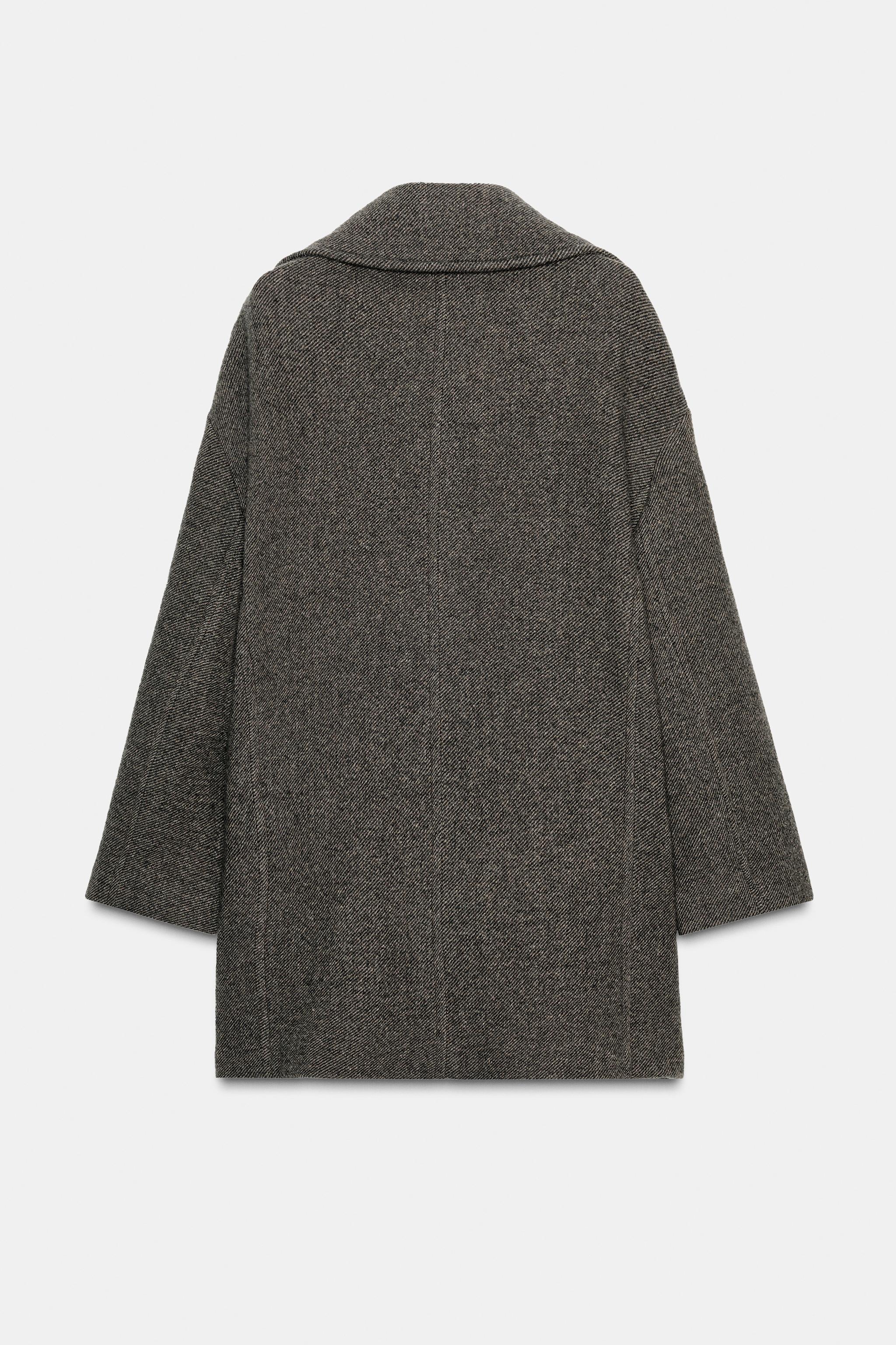 ZW COLLECTION DOUBLE-BREASTED WOOL COAT